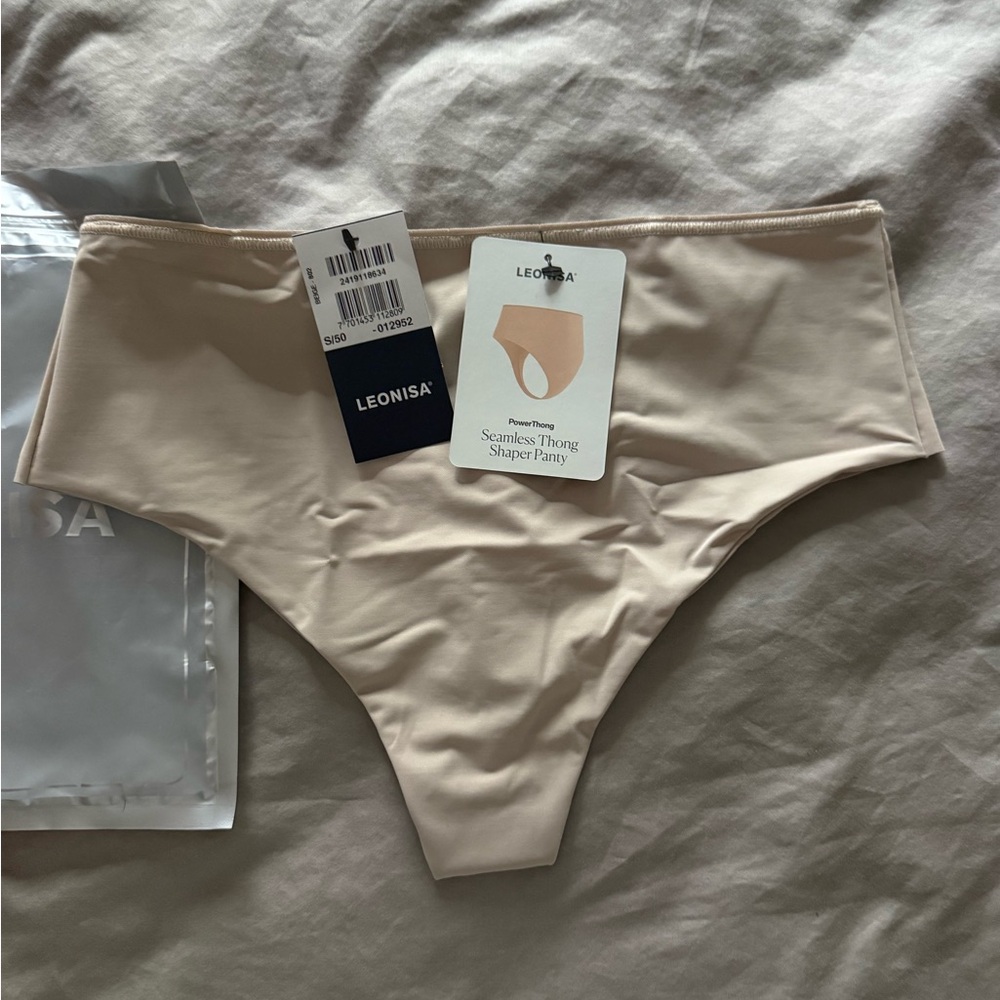 Leonisa Seamless Thong Shaper Panty - Nude New with tags